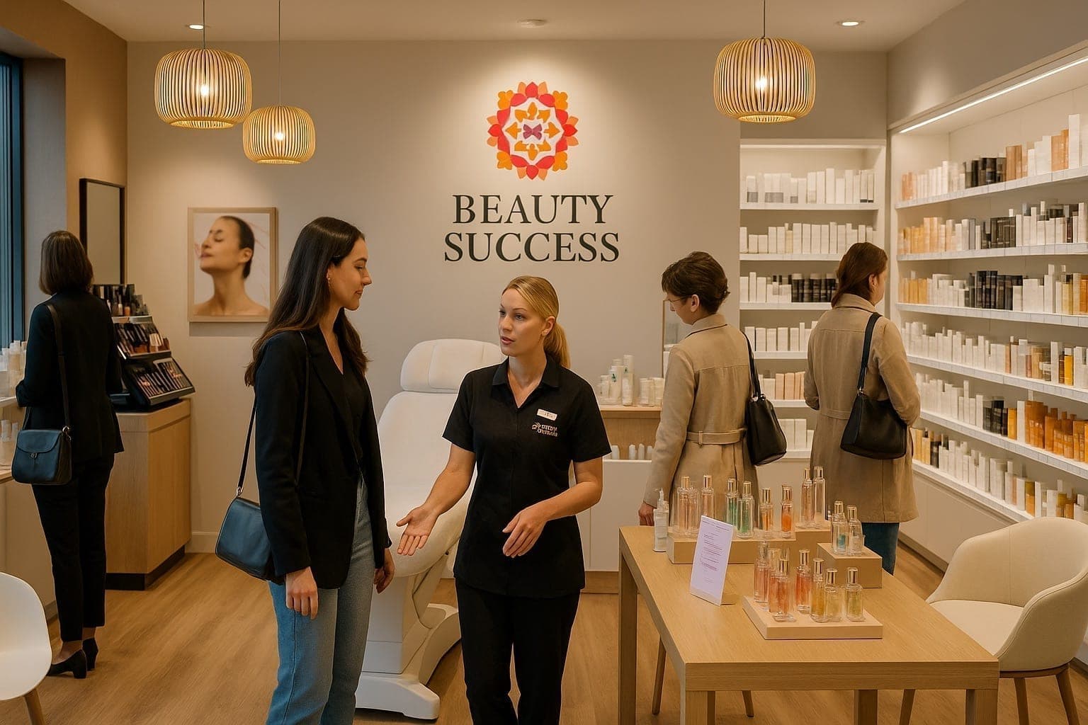 Institut de beauté Beauty Success, espace de soins élégant et lumineux